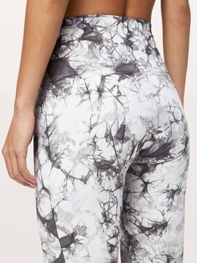 Lululemon Wunder Under HR Tight -
Tie Dye Grey/White (Size 10)